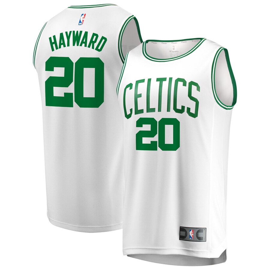 Men's Boston Celtics Gordon Hayward #20 Fast Break Fanatics Branded Association Edition Replica White Jersey 2401SPFK